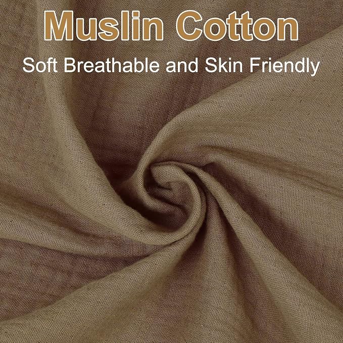 2 Pack Muslin Fitted Crib Sheets - Image 6