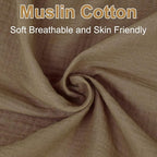 2 Pack Muslin Fitted Crib Sheets - Image 6