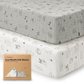 KeaBabies 2-Pack Muslin Crib Sheets by KeaBabies