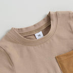 Rtnnsbbfcm Newborn Baby Boy Summer Clothes Short Sleeve Color Block Front - Image 4