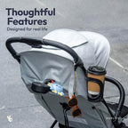 BabbleRoo Hoplite Compact Stroller – Lightweight Travel Stroller - Image 9