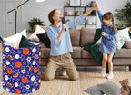 Round Laundry Hamper Storage Basket Laundry Organizer Hamper Storage Bins - Image 2