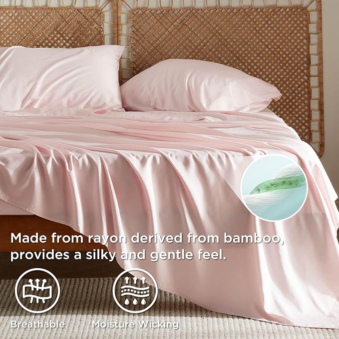 Bedsure California King Sheet Sets, Cooling Sheets - Image 3