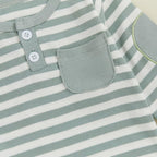 fhutpw Baby Boy Clothes 3 6 12 18 Months Ribbed Knitted Long Sleeve Romper and - Image 5