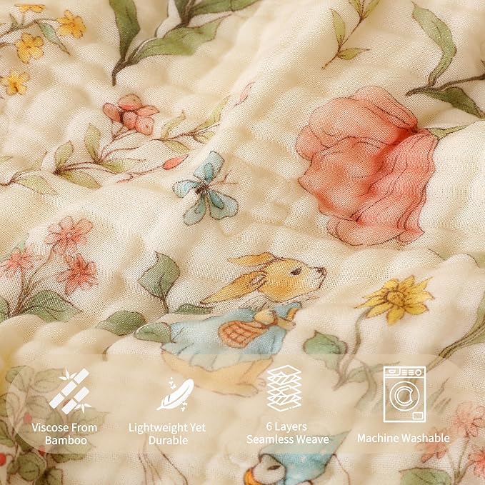 Ultra-Soft Muslin Baby Blanket - Image 3