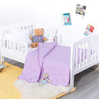 NTBAY Down Alternative Toddler Comforter, Lightweight and Warm Solid Color Baby - Image 4