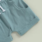 Rtnnsbbfcm Newborn Baby Boy Summer Clothes Short Sleeve Color Block Front - Image 6