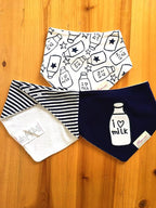 Baby Dribble Bib, Toddler Bandana Bib 3 Packs Super Absorbent Cotton Feeding - Image 6