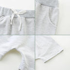 Baby Boy Outfits Short Long Sleeve Pants Clothes Set Spring Summer Hooded - Image 6