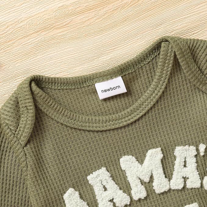 GRNSHTS Newborn Baby Boy Romper Coming Home Outfits Letter Print Bodysuit - Image 4
