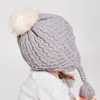 LANGZHEN Toddler Kids Infant Winter Hat, Earflap Knit Warm Cap Fleece Lined - Image 4