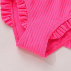 Toddler Swimsuit Girl Color Block Stripe Swimwear Baby Girl Summer Beach - Image 5