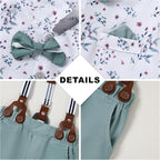 CARETOO Toddler Boy Clothes Suit Gentleman Wedding Outfits Kids Formal Dress - Image 4