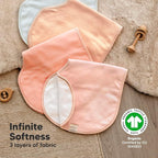 KeaBabies 4-Pack Baby Burp Cloths Baby Girl, Boy - Image 5