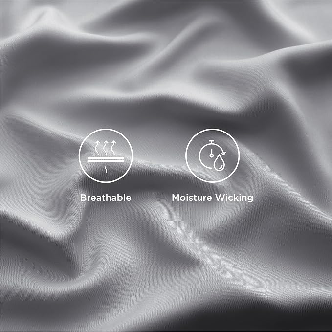 Bedsure Queen Sheets, Rayon Derived from Bamboo, Queen Cooling Sheet Set - Image 5