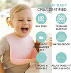 Loulou Lollipop Soft, Waterproof Silicone Feeding Bib - Image 3