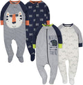 Gerber Baby Boys 4 Pack Sleep 'N Play Footie by Gerber