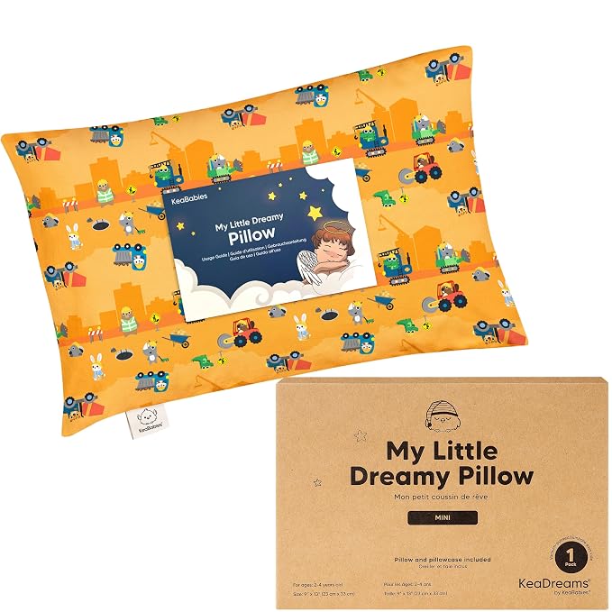 Mini Toddler Pillow with Pillowcase by KeaBabies