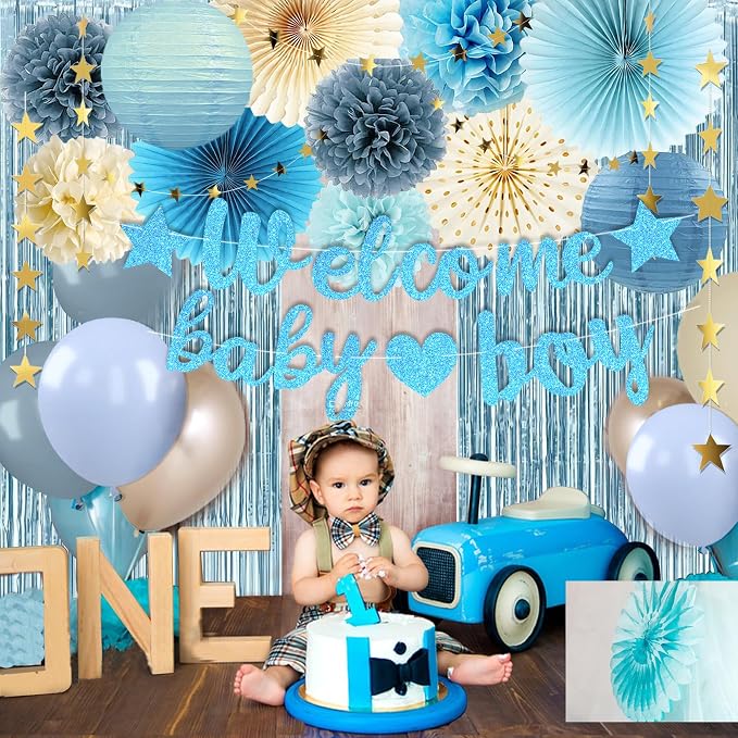 Boy Baby Shower Decorations - Image 7