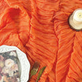 FEXIA Fall Table Runner Orange Cheesecloth 35x120 Inches Boho Gauze Table by FEXIA