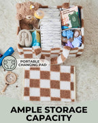Checkered Diaper Caddy Organizer - Image 3