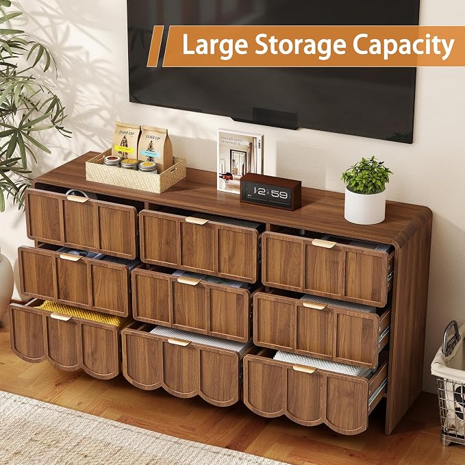 9 Drawer Dresser for Bedroom, Modern Closet Chest of Drawers - Image 5