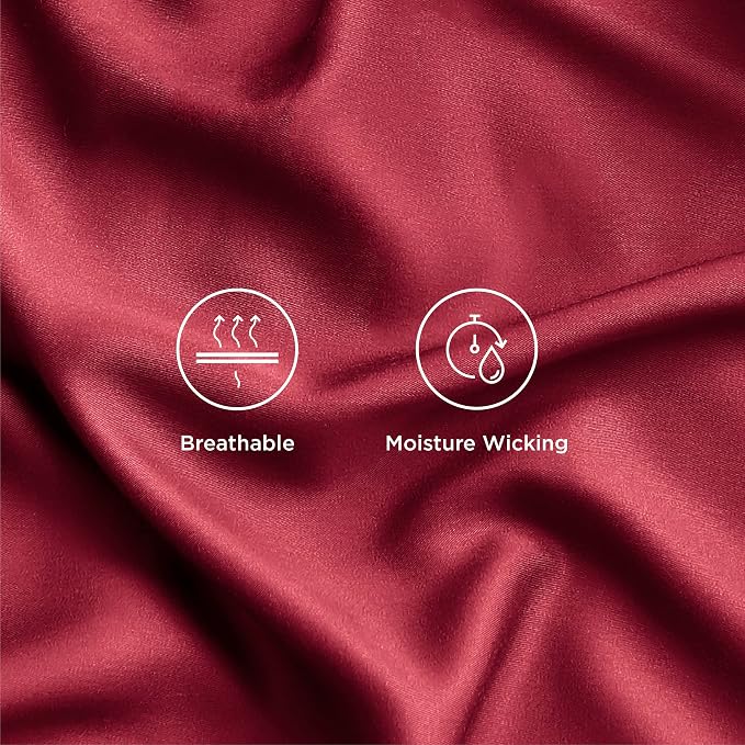 Bedsure Queen Sheet Set, Rayon Derived from Bamboo, Cooling Sheets, Breathable - Image 4