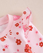 Mioglrie Toddler Baby Girl Clothes Fall Winter Sweatsuit Newborn Sweatshirt - Image 5