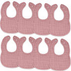 Comfy Cubs Muslin Bibs for Babies, Drool and Teething Bib, Adjustable Snaps by ComfyCubs