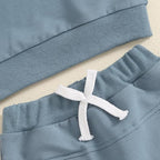 Toddler Baby Boy Fall Outfits Long Sleeve Crew Neck Pullover Sweatshirt + - Image 4