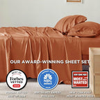 Bedsure Queen Sheet Set, Rayon Derived from Bamboo, Cooling Sheets, Breathable - Image 2