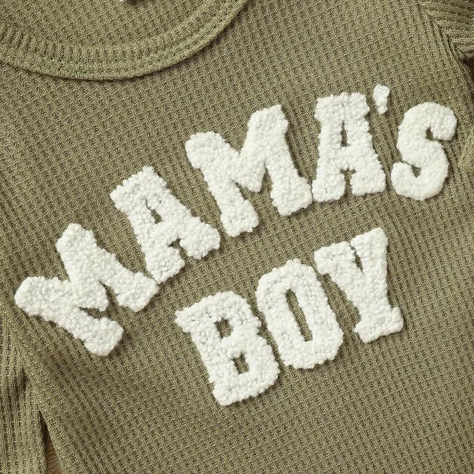 GRNSHTS Newborn Baby Boy Romper Coming Home Outfits Letter Print Bodysuit - Image 5