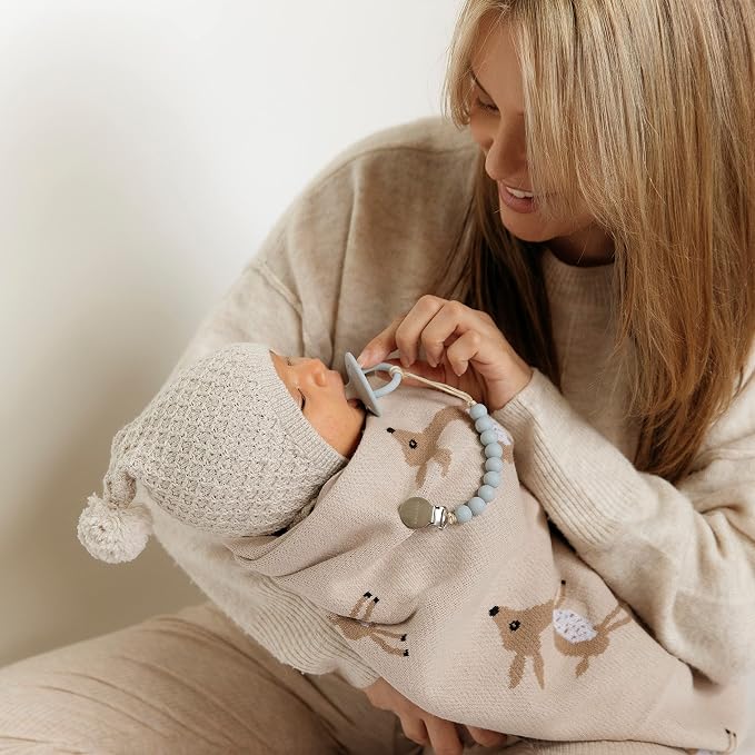 Knit Baby Swaddle Blanket - Image 6