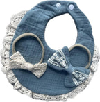 Baby Girl Gift Set, Muslin BoHo Bib - Image 6