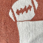 Cozy Football Pattern Blanket Perfect Lightweight Bedding - Image 4