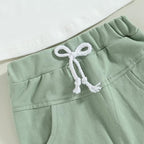 Rtnnsbbfcm Newborn Baby Boy Summer Clothes Short Sleeve Color Block Front - Image 5