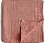 mushie Muslin Baby Swaddle Blanket | 100% Organic Cotton by mushie