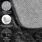 ONASAR Black 6x9 Area Rugs for Living Room Bedroom, Large Fluffy Washable Soft - Image 3