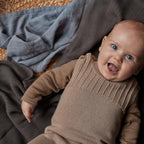Knitted Organic Cotton Baby Blanket- Swaddle Blanket - Image 6