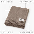 Heritage Knit Organic Cotton Baby Swaddle Blanket - Image 3