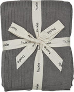 Knitted Organic Cotton Baby Blanket- Swaddle Blanket by huxie