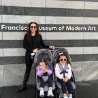 Mompush Lithe Double Stroller, Lightweight Side by Side Stroller - Image 6