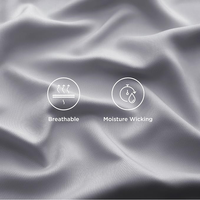 Bedsure Cooling Sheets Twin, Rayon Derived from Bamboo, Cooling Sheets - Image 4
