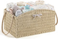 HBlife Diaper Caddy Organizer, Large Hand-Woven Storage Basket by HBlife