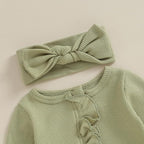 CIYCUIT Baby Girls Cactus Footies Newborn Zip Up Onesie Romper - Image 2