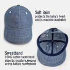 Keepersheep Baby Baseball Cap Infant Sun Hat, Cotton Knit - Image 2
