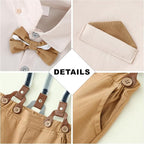 CARETOO Toddler Boy Clothes Suit Gentleman Wedding Outfits Kids Formal Dress - Image 4