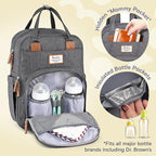 RUVALINO Diaper Bag Backpack-Expandable Baby Bag - Image 4