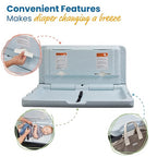 ECR4Kids Horizontal Wall-Mounted Changing Station, Baby Changer - Image 3