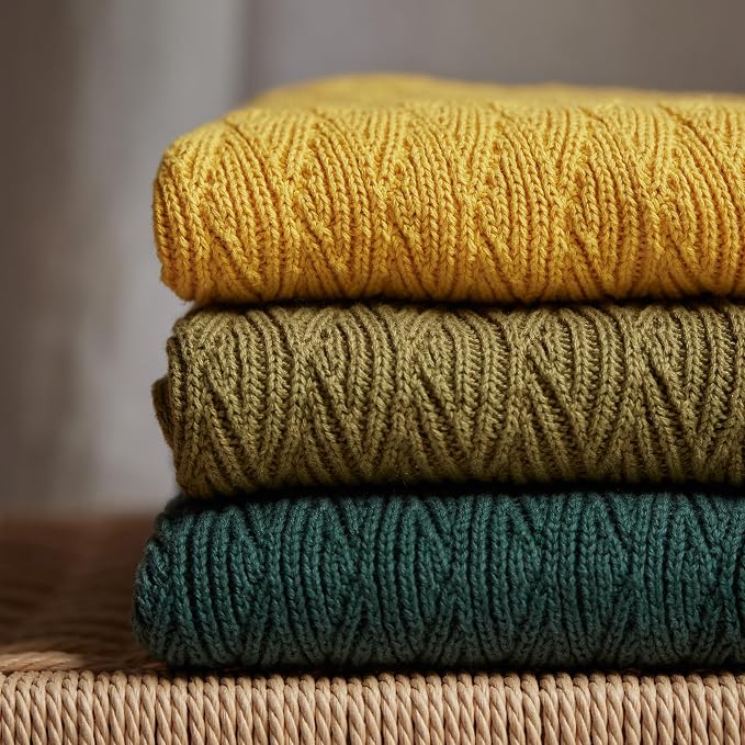 Knitted Organic Cotton Baby Blanket- Swaddle Blanket - Image 6